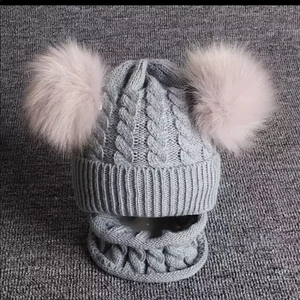 Brand New Winter Girls Hat Scarf Set